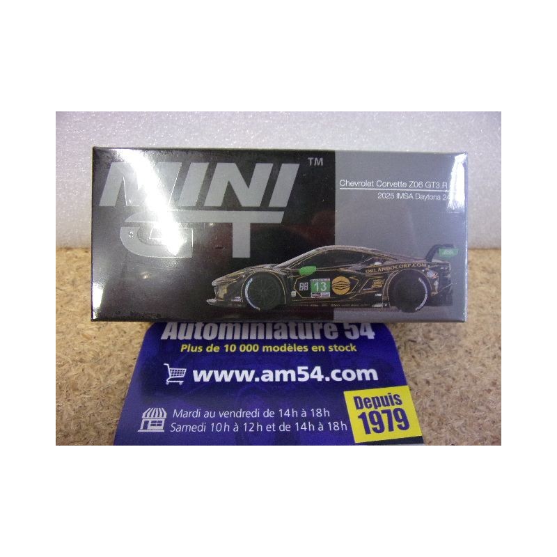 2025 Chevrolet Corvette Z06 GT3R n°13 24h Daytona MGT01171 True Scale Models Mini GT