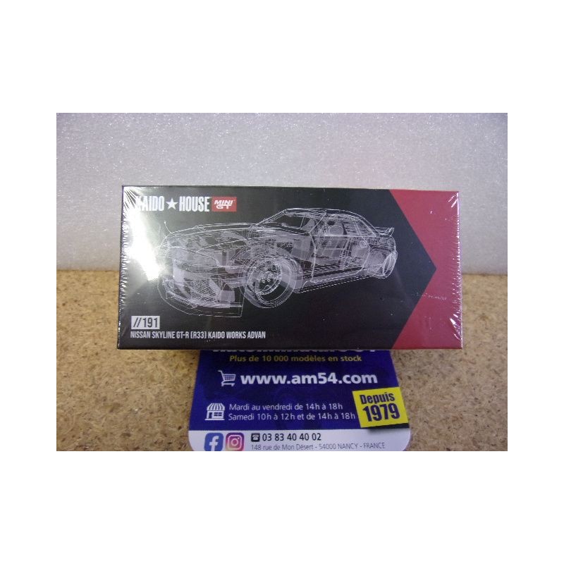 Nissan Skyline GTR R33 Kaido Works Advan KHMG191 True Scale Miniatures MinGT