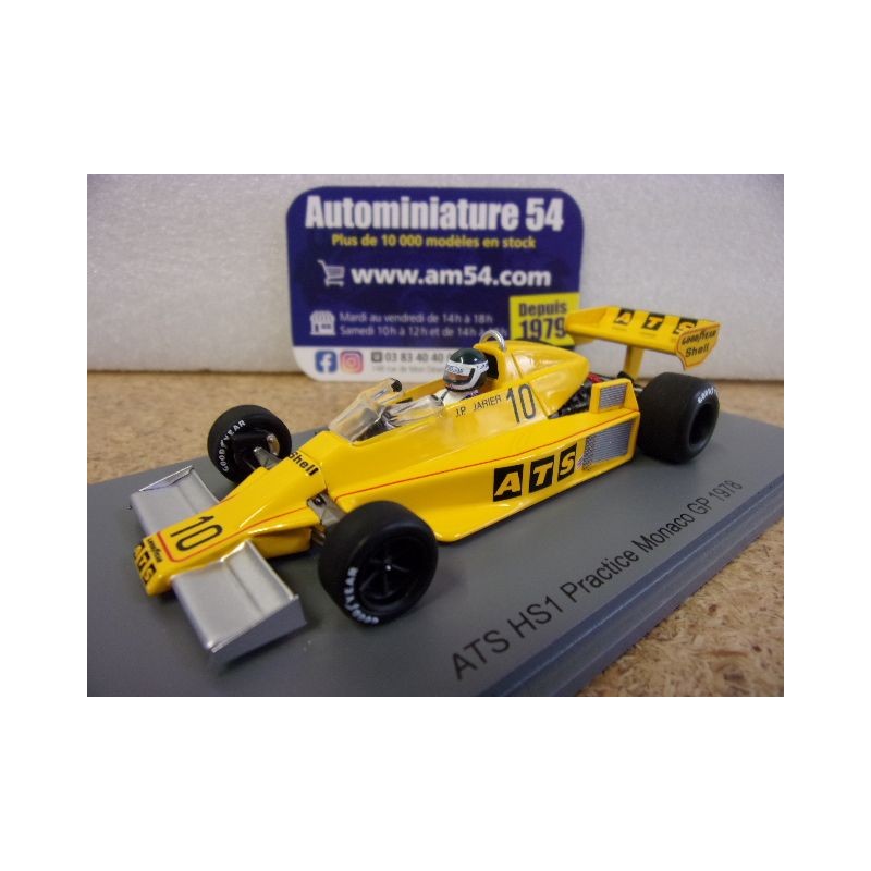 1978 ATS HS1 n°10 Jean Pierre Jarier Practice Monaco GP S3942 Spark Model