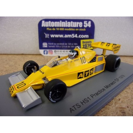 1978 ATS HS1 n°10 Jean Pierre Jarier Practice Monaco GP S3942 Spark Model