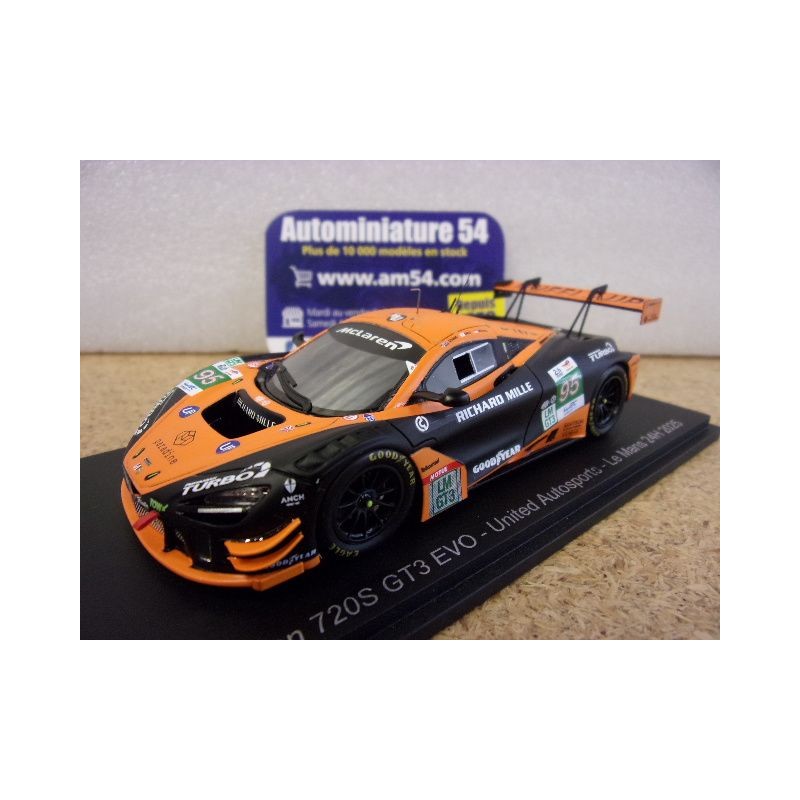 2025 McLaren 720S GT3 Evo United n°95 Leung - Gelael - Sato Le Mans S9307 Spark Model