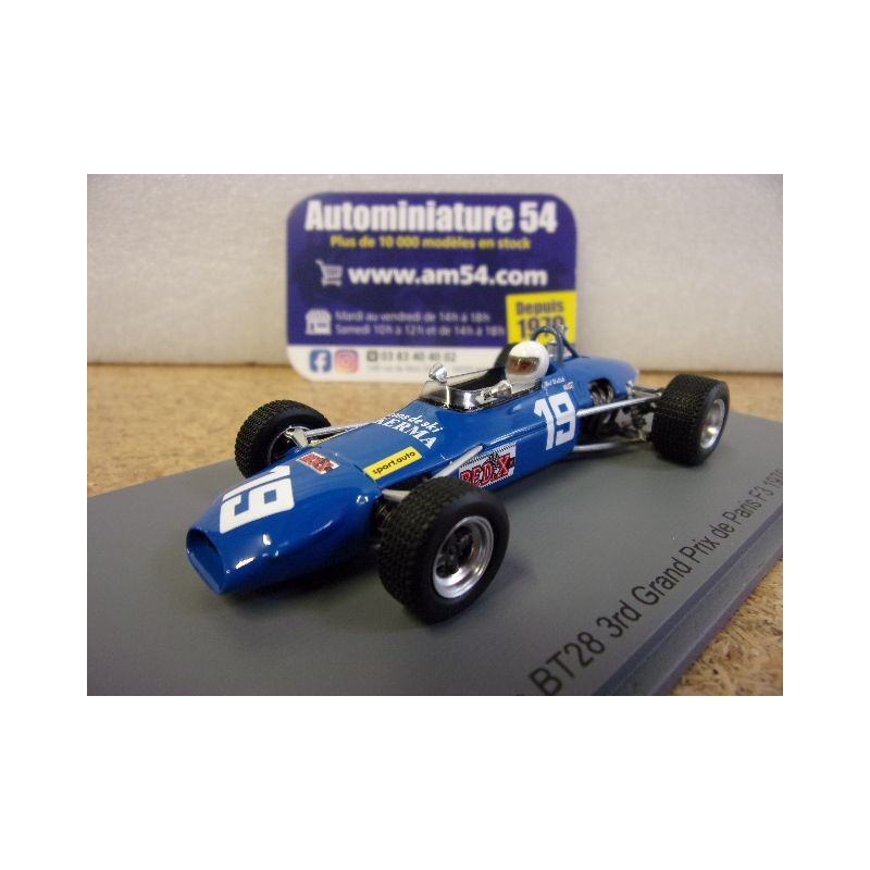 1970 Brabham BT28 n°19 Bob Wollek Grand Prix de Paris F3 SF319 Spark Model