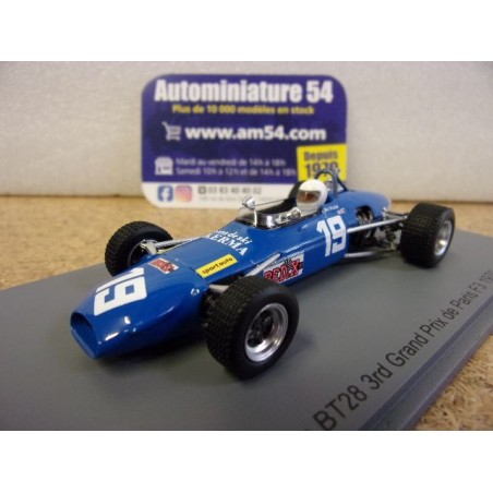 1970 Brabham BT28 n°19 Bob Wollek Grand Prix de Paris F3 SF319 Spark Model