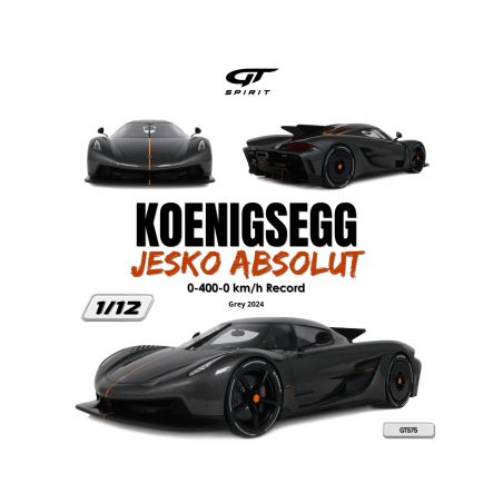 Koenigsegg Jesko Absolut 0-400 Record Graphite Grey 2024 GT575 GT Spirit