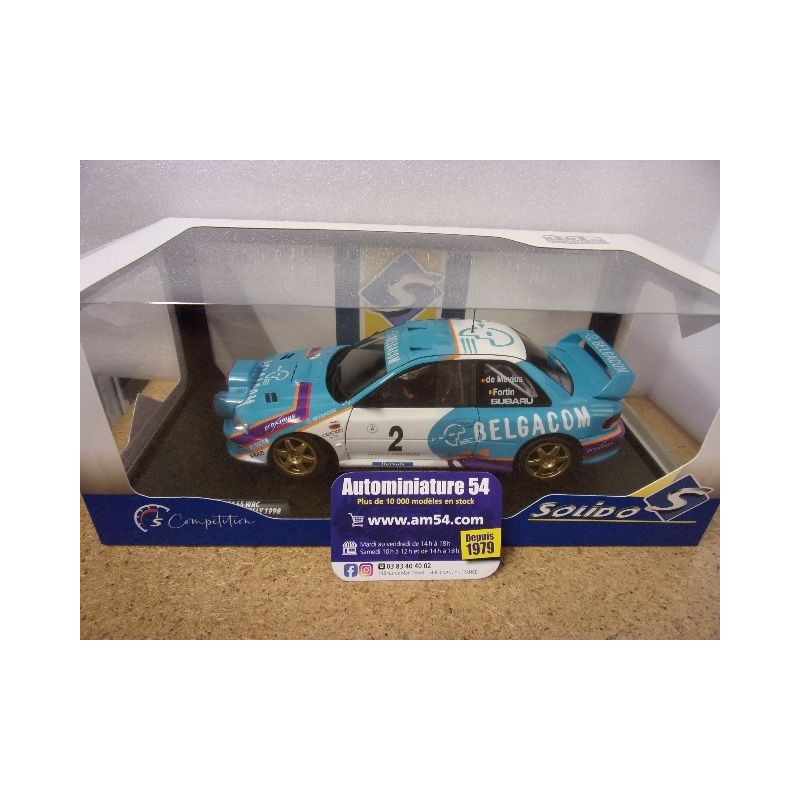 1998 Subaru Impreza WRC n°2 De Mevius - Fortin Ypres S1807411 Solido