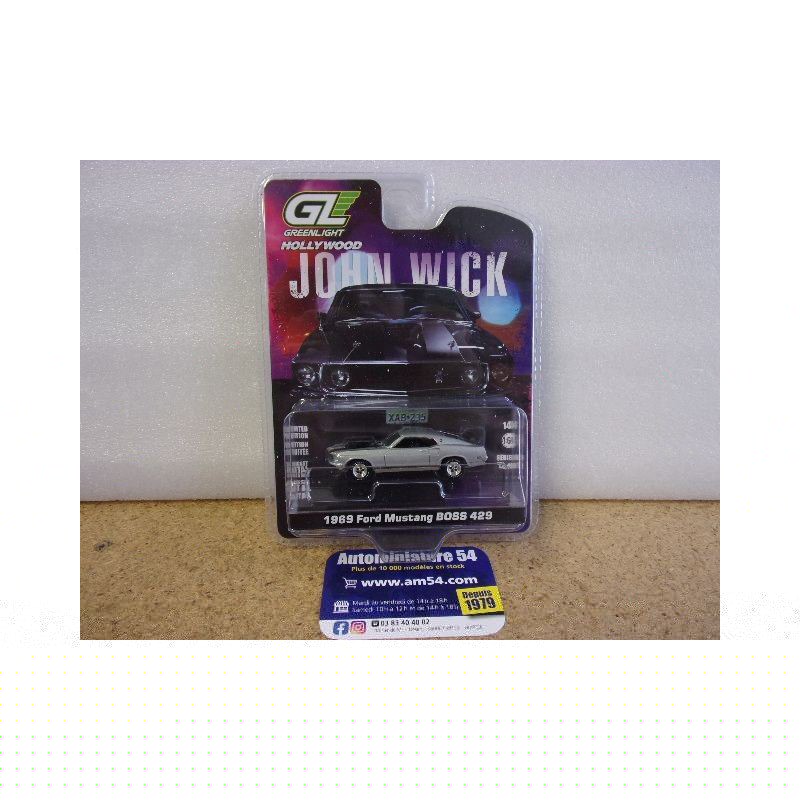 Ford Mustang Boss 429 1969 "John Wick " 44780-E Greenlight 1.64ième