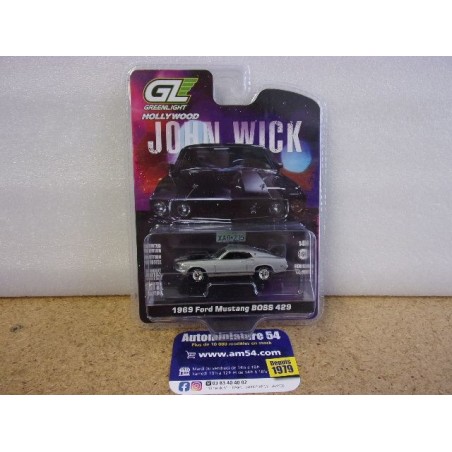 Ford Mustang Boss 429 1969 "John Wick " 44780-E Greenlight 1.64ième