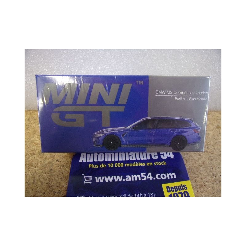 BMW M5 Competition Touring Portimao Blue MGT01090 True Scale Models Mini GT