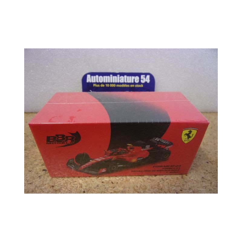 2023 Ferrari SF-23 n°55 Carlos Sainz Monaco GP BBRModels BBRFER64023 MiniGT 1/64