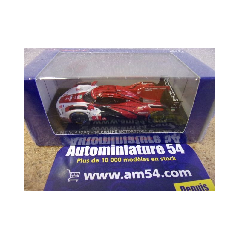2025 Porsche Penske 963 n°4 Werlhein - Nasr - Tandy Le Mans 64S062 Spark Model Sparky