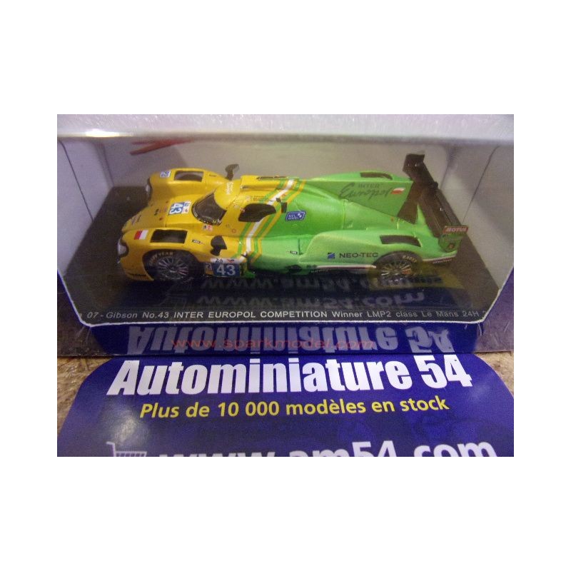 2025 Oreca 07 n°43 Inter Europol 1st Winner LMP2 Le Mans 64S068 Spark Model Sparky