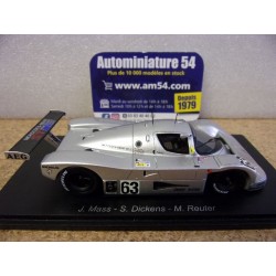 1989 Sauber Mercedes C9 n°63 Mass - Dickens - Reuter 1st Winner Le Mans 43LM89 Spark Model