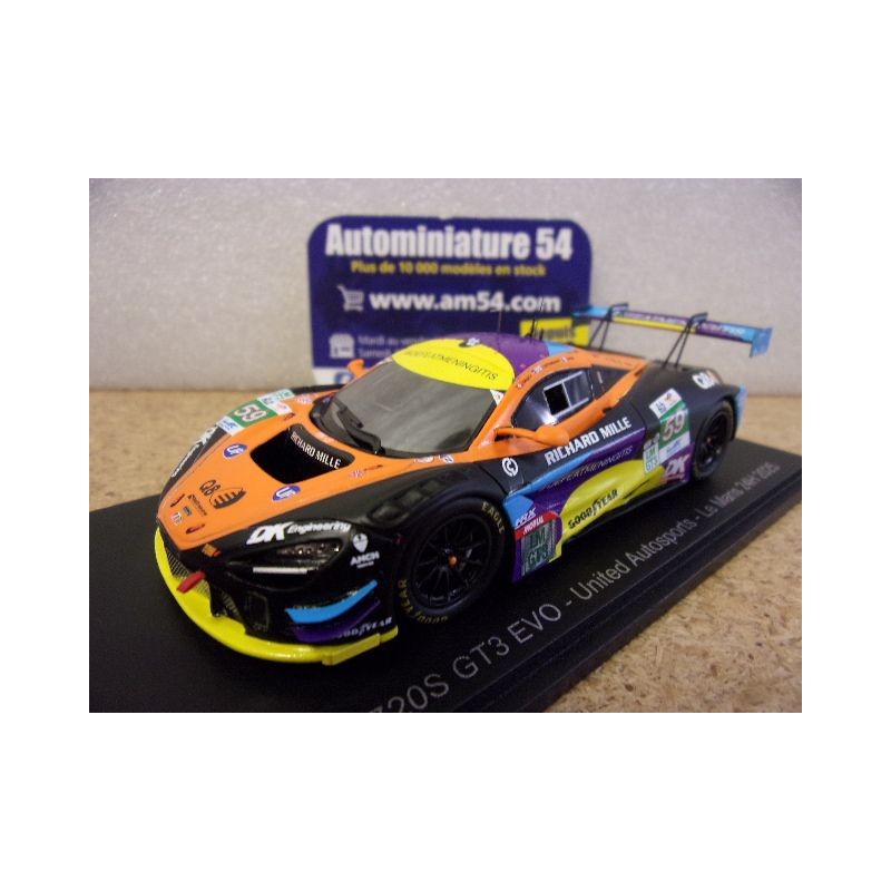 2025 McLaren 720S GT3 Evo United n°59 Cottingham - Saucy - Baud Le Mans S9295 Spark Model