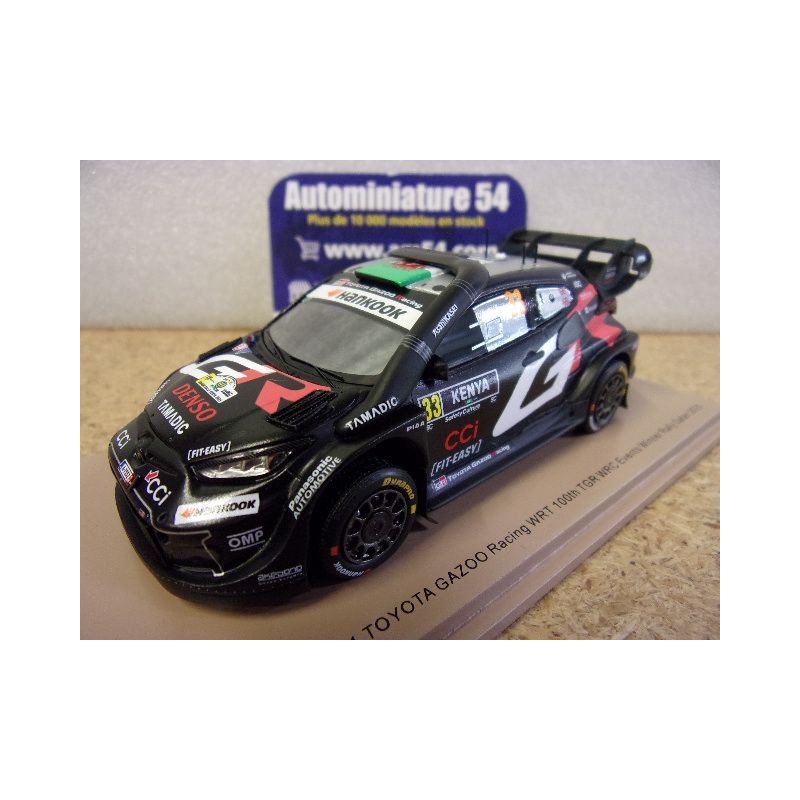 2025 Toyota GR Yaris Rally1 n°33 Evans - Martin 1st Winner Safari S6902 Spark Model