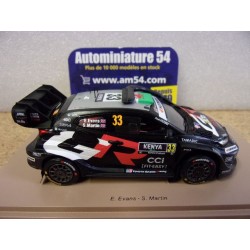 2025 Toyota GR Yaris Rally1 n°33 Evans - Martin 1st Winner Safari S6902 Spark Model