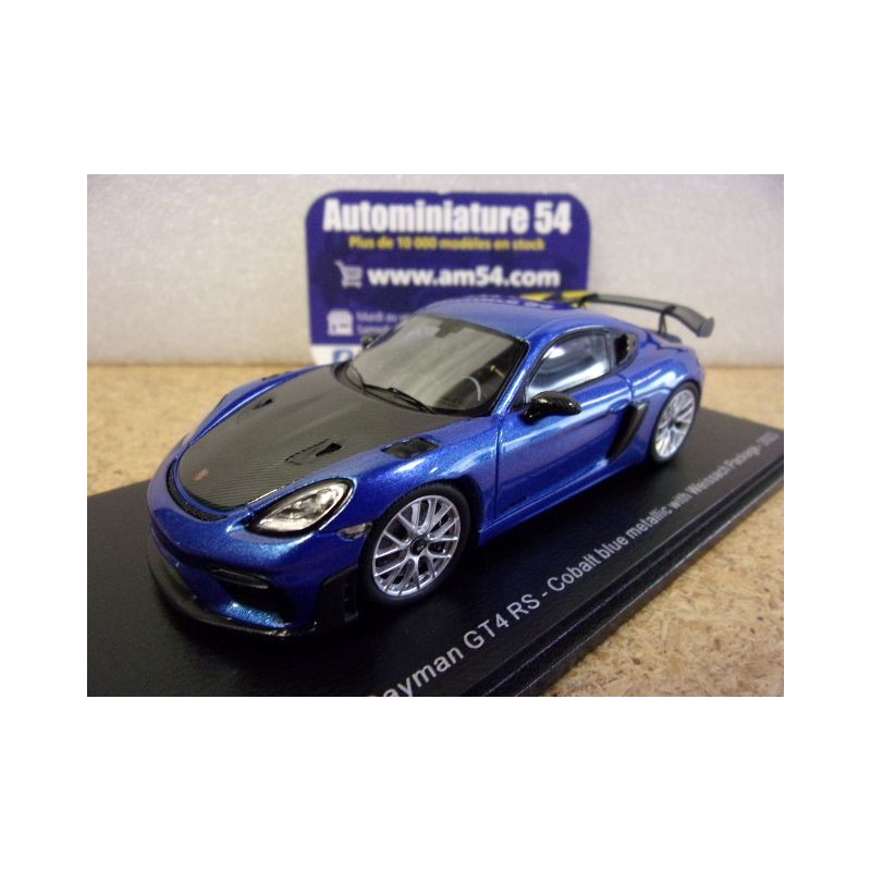 Porsche Cayman GT4 RS Cobalt Weissach Package 2023 S8781 Spark Model