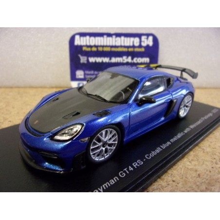 Porsche Cayman GT4 RS Cobalt Weissach Package 2023 S8781 Spark Model