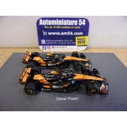 2025 McLaren MCL39 n°4 Norris & 81 Piastri Singapore Constructors  World Champion 64S084 Spark Model Sparky 1.64