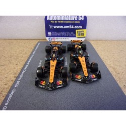 2025 McLaren MCL39 n°4 Norris & 81 Piastri Singapore Constructors  World Champion 64S084 Spark Model Sparky 1.64