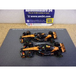 2025 McLaren MCL39 n°4 Norris & 81 Piastri Singapore Constructors  World Champion 64S084 Spark Model Sparky 1.64