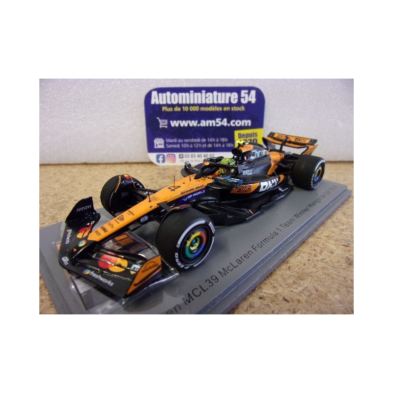 2025 McLaren MCL39 n°4 Lando Norris 1st Winner Hungarian GP S9640 Spark Model