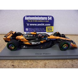 2025 McLaren MCL39 n°81 Oscar Piastri 1st winner Belgian GP S9641 Spark Model