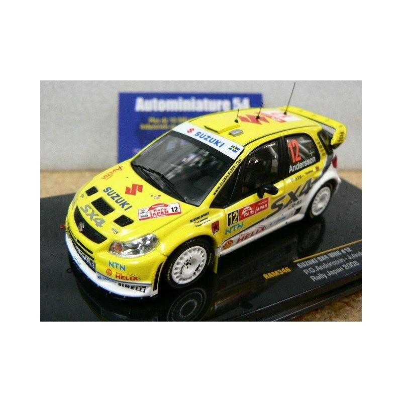 2008 Suzuki SX4 WRC Andersson - Andersson n°12 Japan RAM346 Ixo Models
