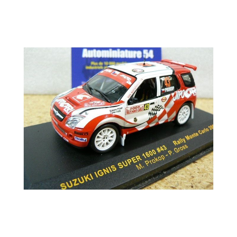 2005 Suzuki Ignis Super 1600 Prokop - Gross n°43 Monte Carlo RAM233 Ixo Models