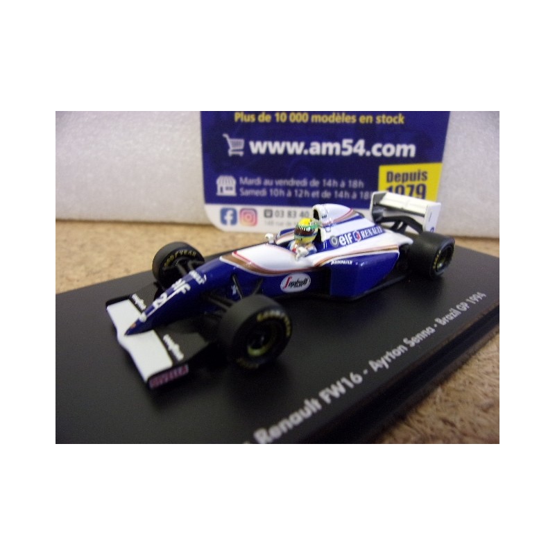 1994 Williams Renault FW16 n°2 Ayrton Senna Brazil GP 540946402 Minichamps 1.64