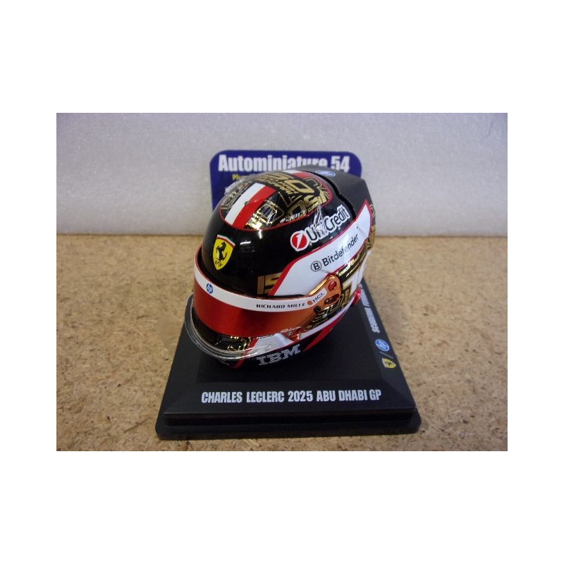 2025 Casque Charles Leclerc Ferrari Abu Dhabi 1/5 LSHEL028 Spark Model