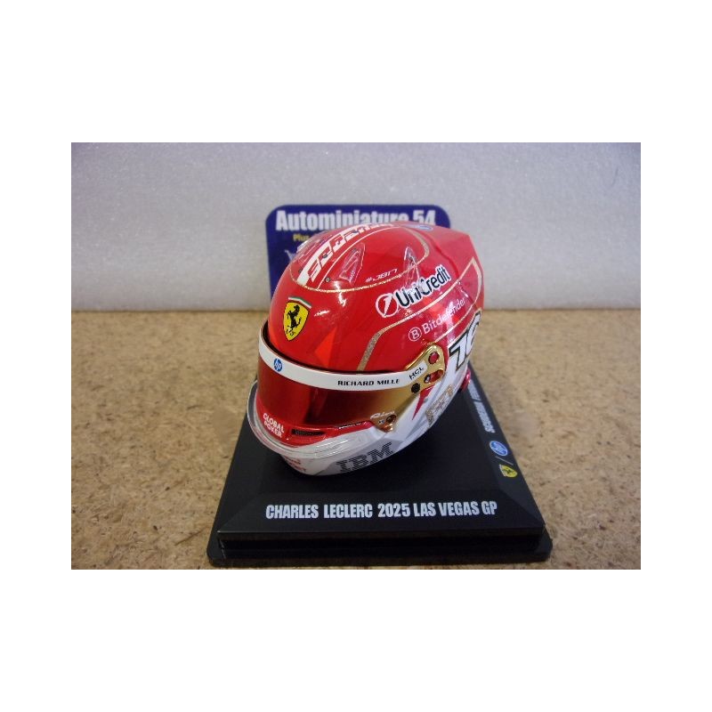 2025 Casque Charles Leclerc Ferrari Las Vegas 1/5 LSHEL026 Spark Model