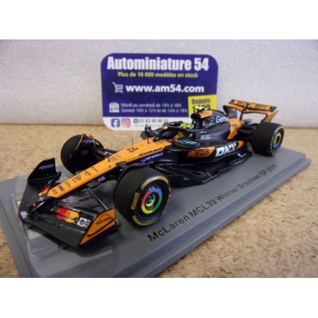 2025 McLaren MCL39 n°4 Lando Norris 1st Winner Brazilian GP S9675 Spark Model
