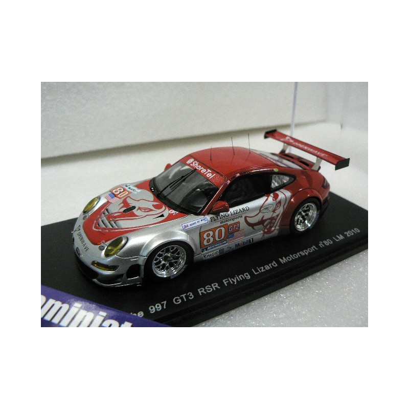 2010 Porsche 997 GT3 Flying Lizard n°80 Le Mans S2584 Spark Model