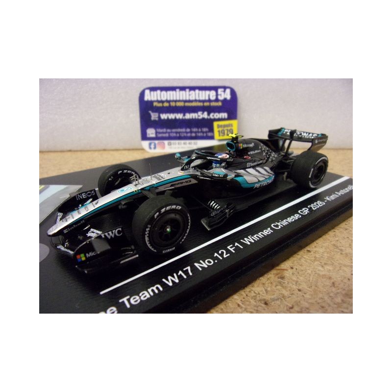 2026 Mercedes AMG Petronas F1 W17 n°12 Kimi Antonelli 1st Winner Chinese GP S9381 Spark Model