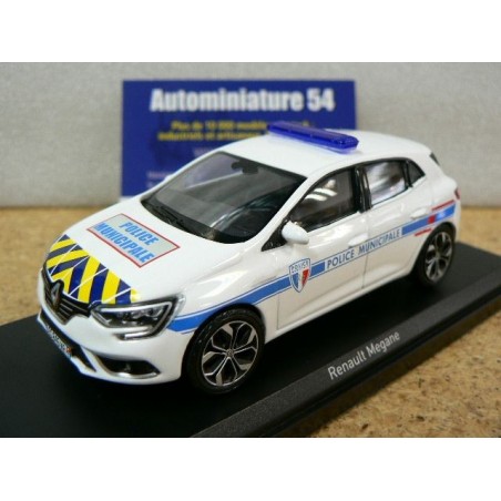 Renault Mégane 2016 Police Municipale "yellow & Blue stripping" 517724 Norev