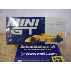 1987 Lotus 99T n°12 Ayrton Senna 1st Winner Monaco GP MGT01088 True Scale Models Mini GT