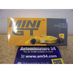1987 Lotus 99T n°11 Saturo Nakajima Monaco GP MGT01148 True Scale Models Mini GT