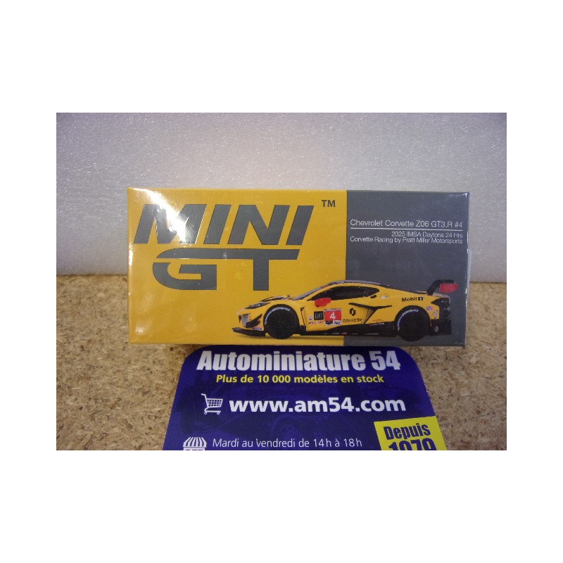 2025 Chevrolet Corvette Z06 GT3R n°4 24h Daytona MGT01197 True Scale Models Mini GT