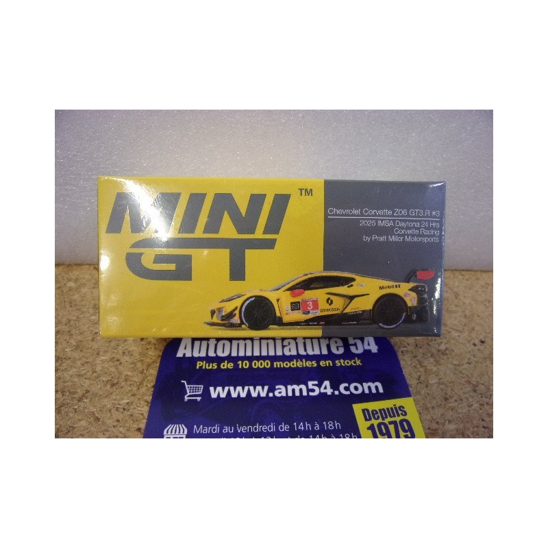 2025 Chevrolet Corvette Z06 GT3R n°3 24h Daytona MGT01168 True Scale Models Mini GT