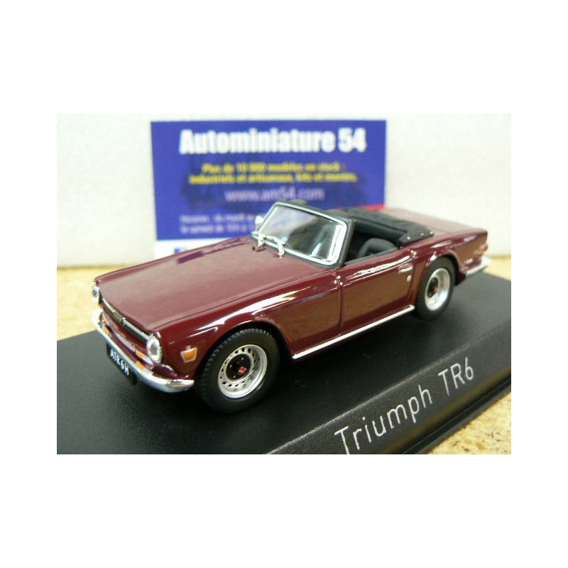 Triumph TR6 1970 Damson Red diecast modelcar 350092 Norev 1:43