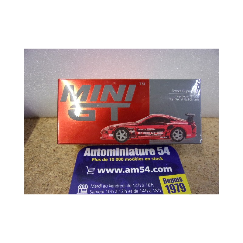 Toyota Supra A80 Top Secret Red Chrome MGT01132 True Scale Models Mini GT