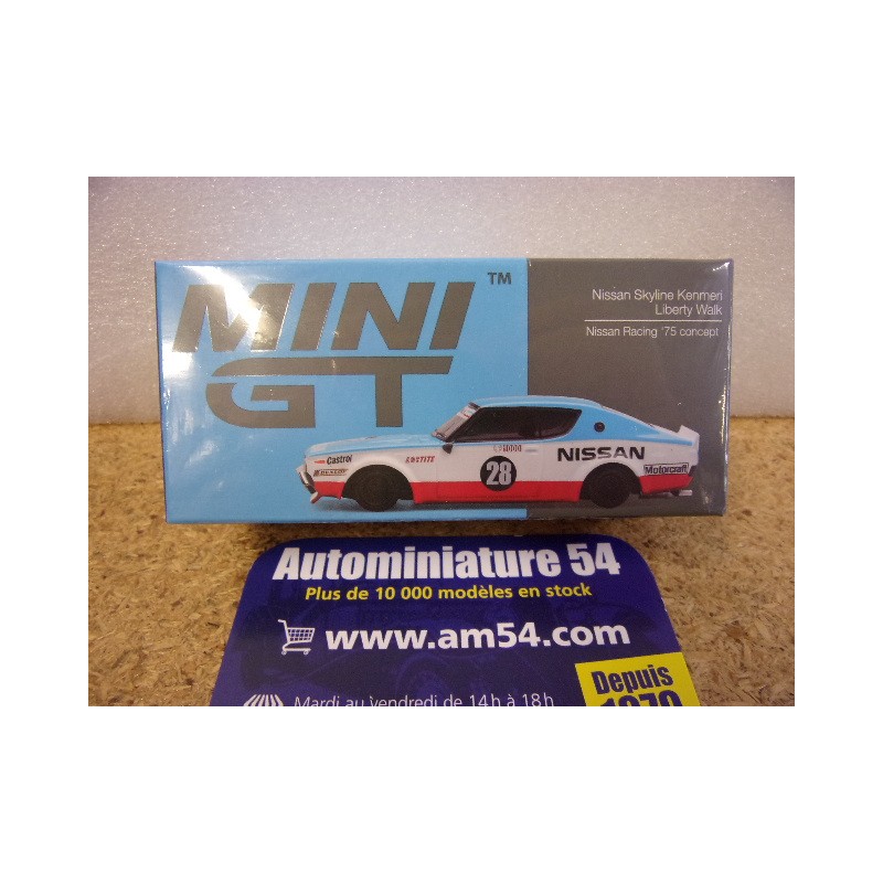 Nissan Skyline Kenmeri Liberty Walk Racing 75 Concept MGT01212 True Scale Models Mini GT