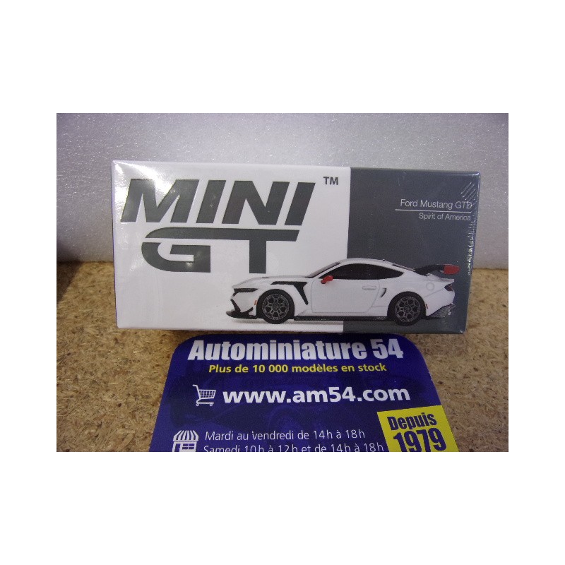 Ford Mustang GTD White Spirit of America MGT01097 Mini GT