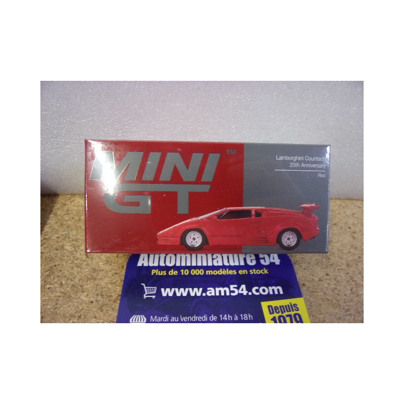 Lamborghini Countach 25 th Anniversary Red MGT01192 True Scale Models Mini GT