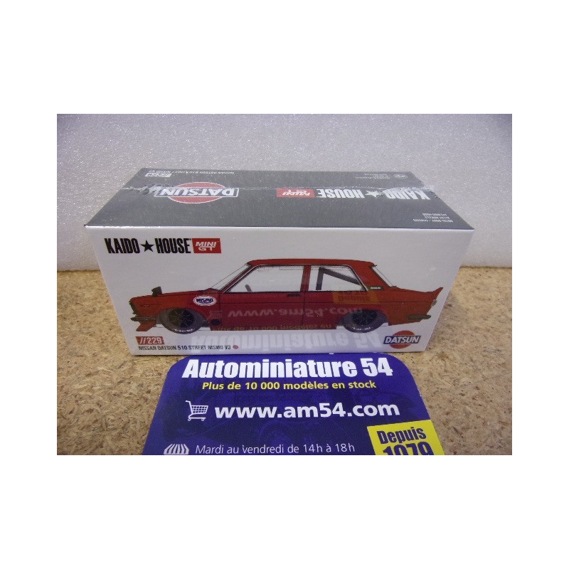 Datsun 510 Street Nismo V3 Red KHMG229 True Scale Miniatures MinGT