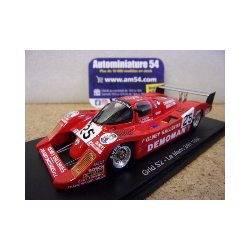 1984 Grid S2 n°25 Wood - Cooper - Robinson Le Mans S9425 Spark Model
