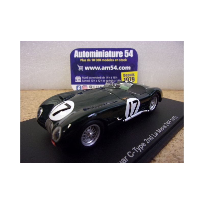 1953 Jaguar Type C n°17 Moss - Walker 2nd Le Mans S2944 Spark Model