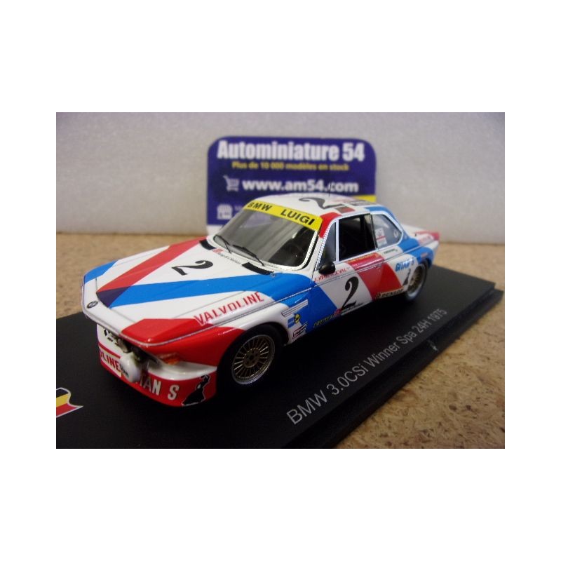 1975 BMW 3.0 CSi n°2 Xhenceval - de fierlant 1st Winner 24h SPA 43SPA1975 Spark Model
