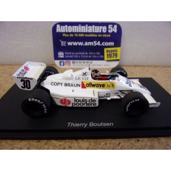 1983 Arrows A6 n°30 Thierry Boutsen Dutch GP S5795 Spark Model