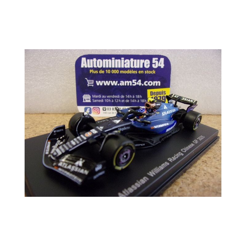 2025 Williams F1 FW47 n°55 Carlos Sainz Chinese GP Y431 Spark Model Sparky 1.64